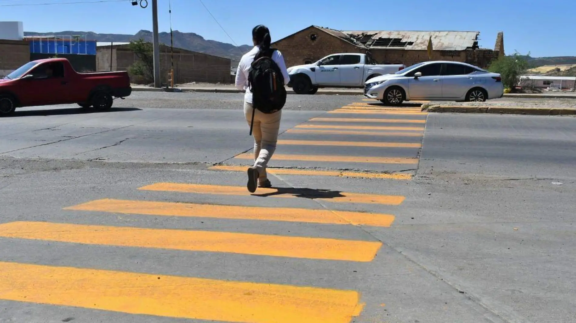 cruce peatonal Gobierno de Parral